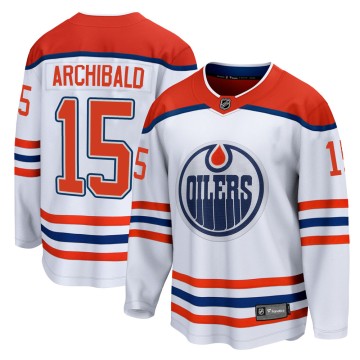 Breakaway Fanatics Branded Youth Josh Archibald Edmonton Oilers 2020/21 Special Edition Jersey - White