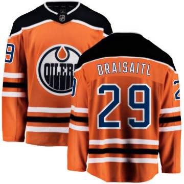 Breakaway Fanatics Branded Youth Leon Draisaitl Edmonton Oilers Home Jersey - Orange