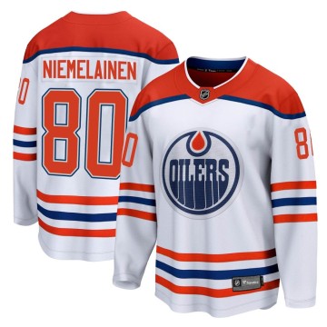 Breakaway Fanatics Branded Youth Markus Niemelainen Edmonton Oilers 2020/21 Special Edition Jersey - White