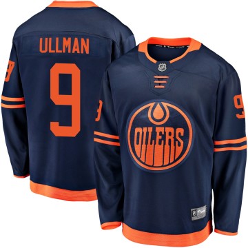 Breakaway Fanatics Branded Youth Norm Ullman Edmonton Oilers Alternate 2018/19 Jersey - Navy