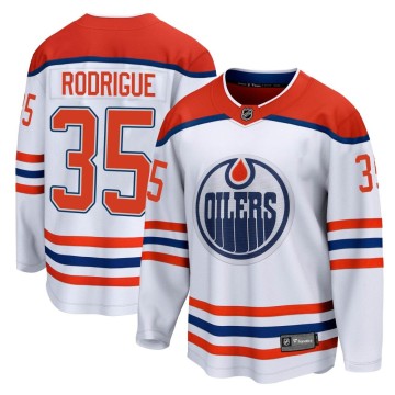 Breakaway Fanatics Branded Youth Olivier Rodrigue Edmonton Oilers 2020/21 Special Edition Jersey - White