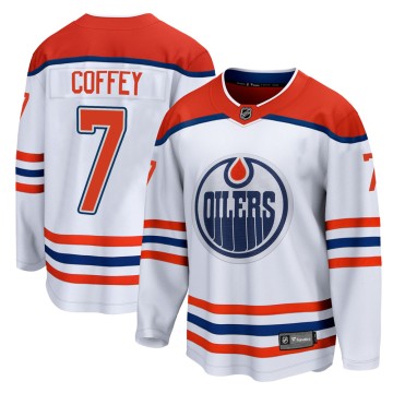 Breakaway Fanatics Branded Youth Paul Coffey Edmonton Oilers 2020/21 Special Edition Jersey - White