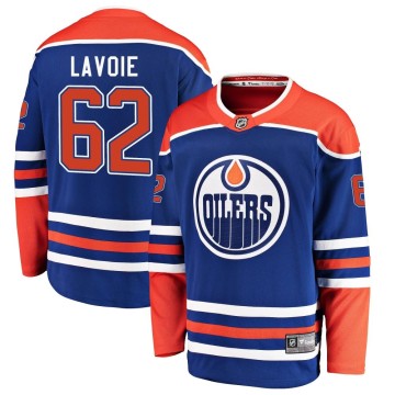 Breakaway Fanatics Branded Youth Raphael Lavoie Edmonton Oilers Alternate Jersey - Royal