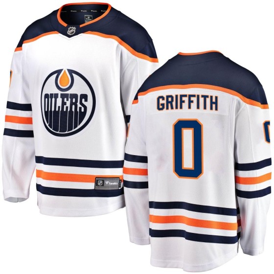 Breakaway Fanatics Branded Youth Seth Griffith Edmonton Oilers Away Jersey - White