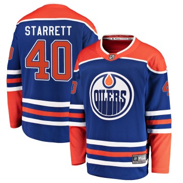 Breakaway Fanatics Branded Youth Shane Starrett Edmonton Oilers Alternate Jersey - Royal