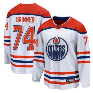 Breakaway Fanatics Branded Youth Stuart Skinner Edmonton Oilers 2020/21 Special Edition Jersey - White