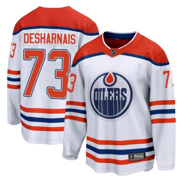 Breakaway Fanatics Branded Youth Vincent Desharnais Edmonton Oilers 2020/21 Special Edition Jersey - White