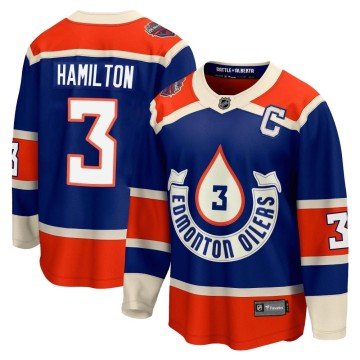 Premier Fanatics Branded Men's Al Hamilton Edmonton Oilers Breakaway 2023 Heritage Classic Jersey - Royal