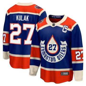 Premier Fanatics Branded Men's Brett Kulak Edmonton Oilers Breakaway 2023 Heritage Classic Jersey - Royal