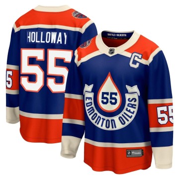 Premier Fanatics Branded Men's Dylan Holloway Edmonton Oilers Breakaway 2023 Heritage Classic Jersey - Royal