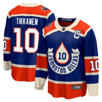 Premier Fanatics Branded Men's Esa Tikkanen Edmonton Oilers Breakaway 2023 Heritage Classic Jersey - Royal