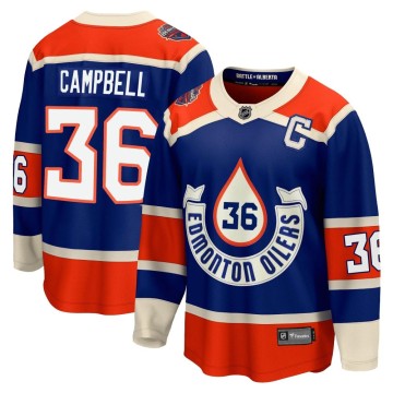 Premier Fanatics Branded Men's Jack Campbell Edmonton Oilers Breakaway 2023 Heritage Classic Jersey - Royal