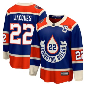 Premier Fanatics Branded Men's Jean-Francois Jacques Edmonton Oilers Breakaway 2023 Heritage Classic Jersey - Royal