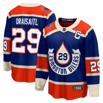Premier Fanatics Branded Men's Leon Draisaitl Edmonton Oilers Breakaway 2023 Heritage Classic Jersey - Royal