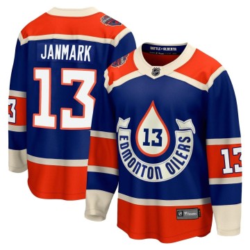 Premier Fanatics Branded Men's Mattias Janmark Edmonton Oilers Breakaway 2023 Heritage Classic Jersey - Royal