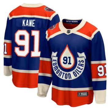 Premier Fanatics Branded Youth Evander Kane Edmonton Oilers Breakaway 2023 Heritage Classic Jersey - Royal