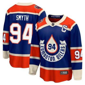 Premier Fanatics Branded Youth Ryan Smyth Edmonton Oilers Breakaway 2023 Heritage Classic Jersey - Royal